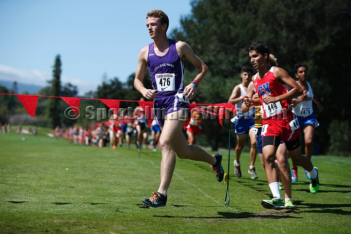 2014StanfordD2Boys-125.JPG - D2 boys race at the Stanford Invitational, September 27, Stanford Golf Course, Stanford, California.